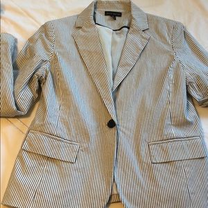 Seersucker Blazer Jacket